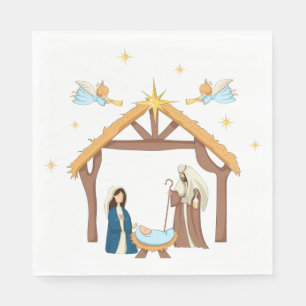 Serviette En Papier Noël de la Nativité