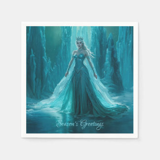 Serviette En Papier Noël de la reine des glaces magiques