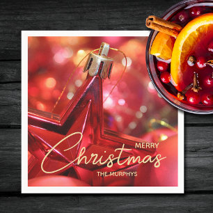 Serviette En Papier Noël de l'ornement étoilé