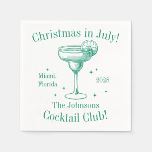 Serviette En Papier Noël en juillet Cocktail Party