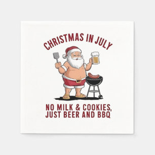Serviette En Papier Noël en juillet : Pas de lait, pas de biscuits, ju