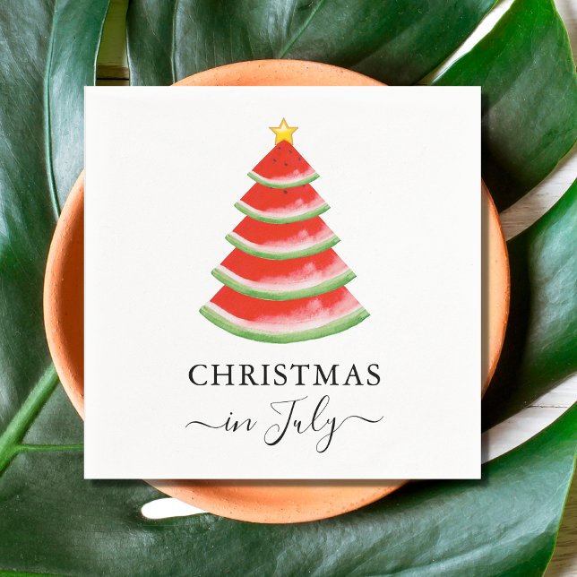 Serviette En Papier Noël en Juillet Pastèque (Créateur téléchargé)