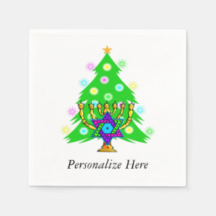 Serviette En Papier Noël et Hanoukka