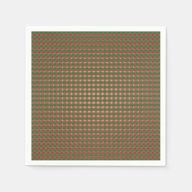 Serviette En Papier Noël festif jeté (Devant)