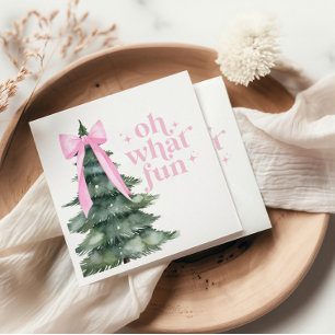 Serviette En Papier Noël Fête Oh Quel Pink Fun