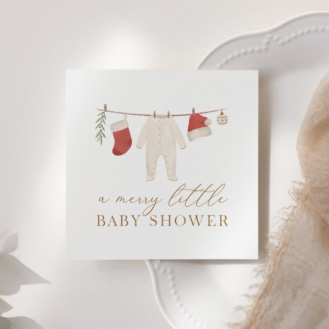 Serviette En Papier Noël Joyeux petit Baby shower (Créateur téléchargé)