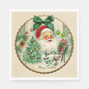 Serviette En Papier Noël Kitschmas nostalgique