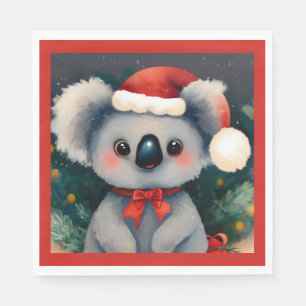 Serviette En Papier Noël Koala 1