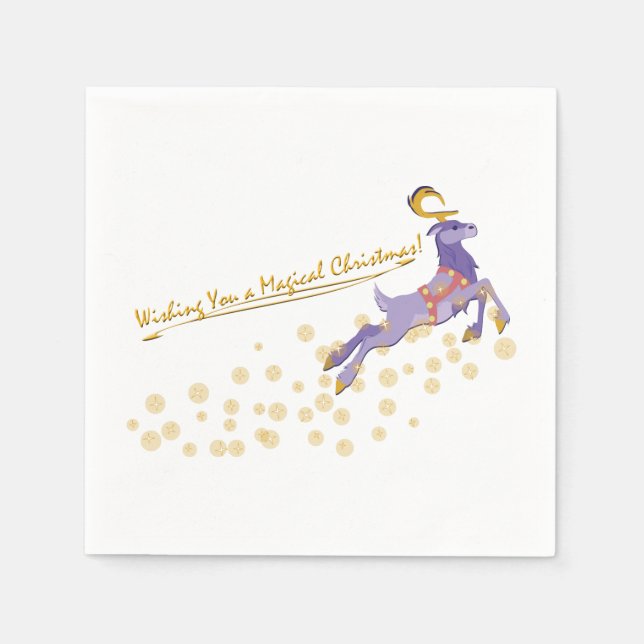 Serviette En Papier Noël magique (Devant)