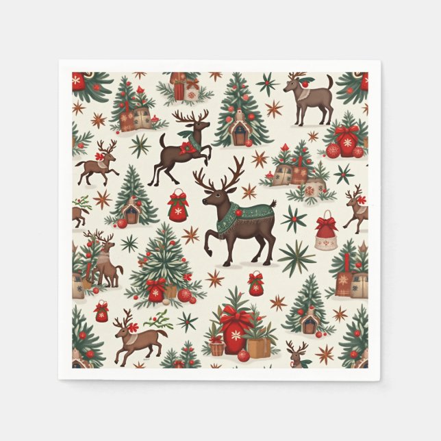 Serviette En Papier noël nepkin (Devant)