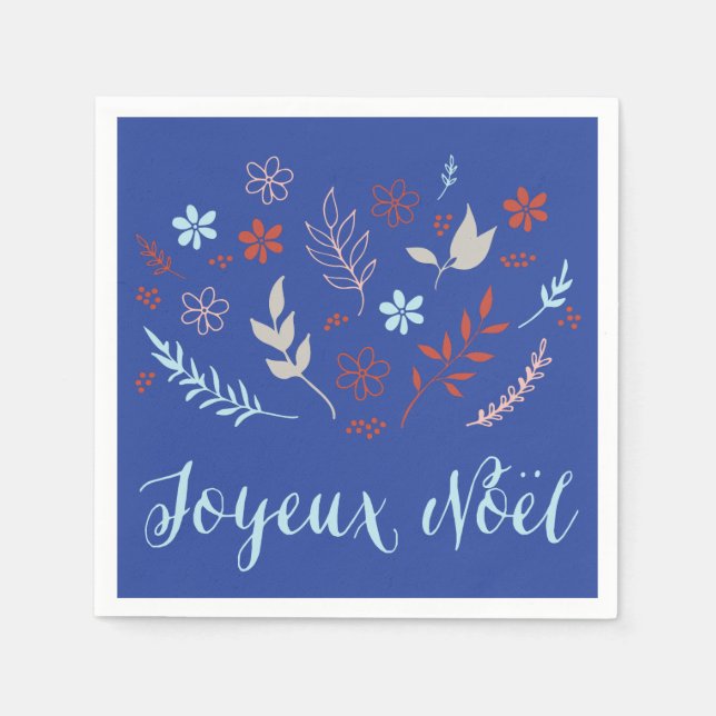Serviette En Papier Noël Noël vacances (Devant)