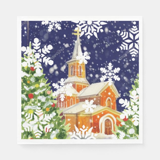 Serviette En Papier Noël orthodoxe (Devant)