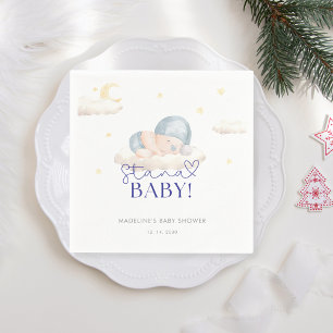 Serviette En Papier Noël Père Noël Baby Boy Douche