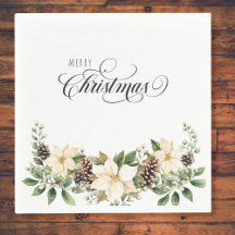 Noël Poinsettia blanc