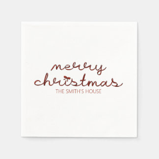 Serviette En Papier Noël Red Bow