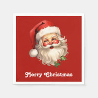 Noël rétro Holly Jolly Santa Claus