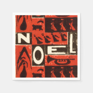 Serviette En Papier Noel Rouge