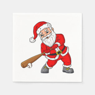 Serviette En Papier Noël Santa Claus Baseball Pitcher Boys T Enfants