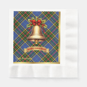 Serviette En Papier Noël Tartan personnalisé de Bethune