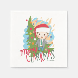Serviette En Papier Noël vacances Joyeux Clarkmas