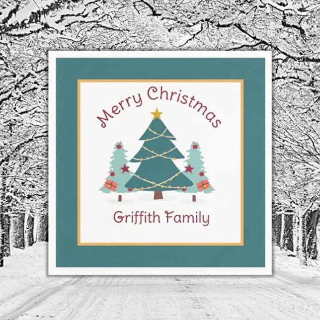 Serviette En Papier Noël! Vacances spéciales famille serviettes (Créateur téléchargé)