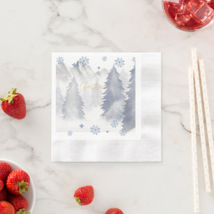Serviette En Papier Noël Venez à nous, Les flocons de neige