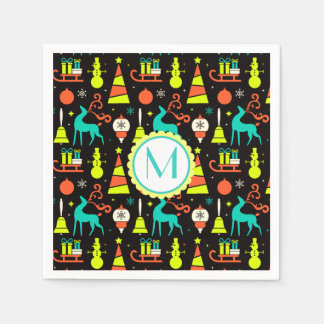 Serviette En Papier noël vintage miel siècle rétro serviettes