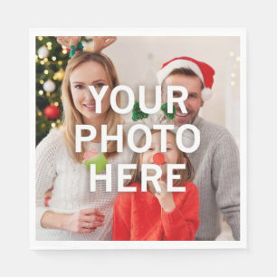 Serviette En Papier Noël Votre photo ici