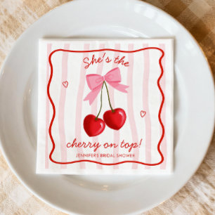 Serviette En Papier Nœud Rose Rouge Mariage Cérémonie Fleurs