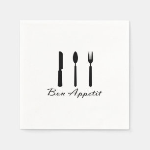 Serviette En Papier Noir de serviette de papier d'Appetit de fève de