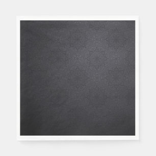 Serviette En Papier Noir Luxe décoration mandala design