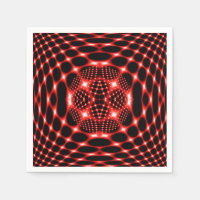 Noir rouge de néon fractal