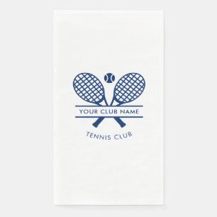 Serviette En Papier Nom de club de sport moderne Motif de raquette de