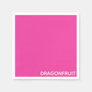 Serviette En Papier nom de couleur rose dragonfruit
