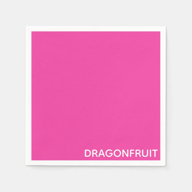 Serviette En Papier nom de couleur rose dragonfruit (Devant)