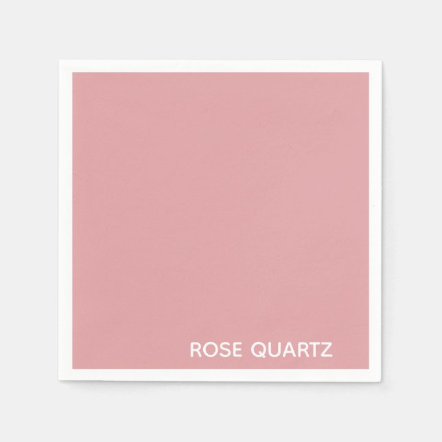 Serviette En Papier Nom de couleur rose quartz rose (Devant)