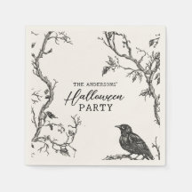 Nom de famille Vintage gothique Halloween Party
