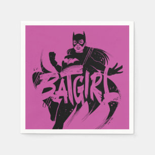 Serviette En Papier Nom de la brosse d'encre Batgirl