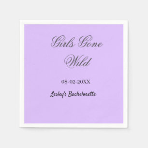 Serviette En Papier Nom de la fête de bachelorette Girls Gone wild dat