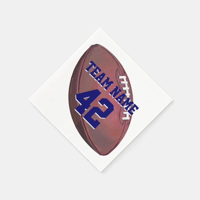 Serviette En Papier Nom et numéro du joueur Football (Coin)