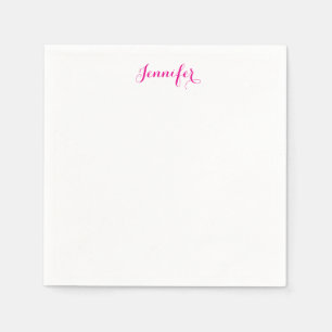 Serviette En Papier Nom minimaliste moderne élégant professionnel