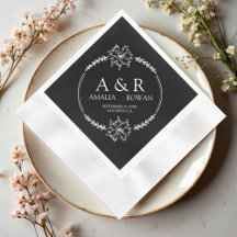 Noms des monogrammes Mariages des fleurs de prairi