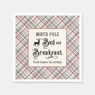 Serviette En Papier North Pôle Chambres d'hôte Ferme Noël