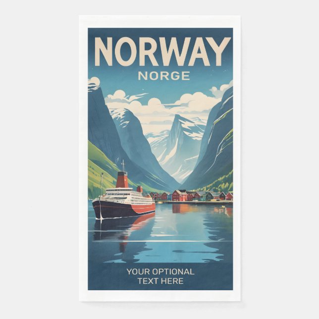 Serviette En Papier Norvège (Devant)