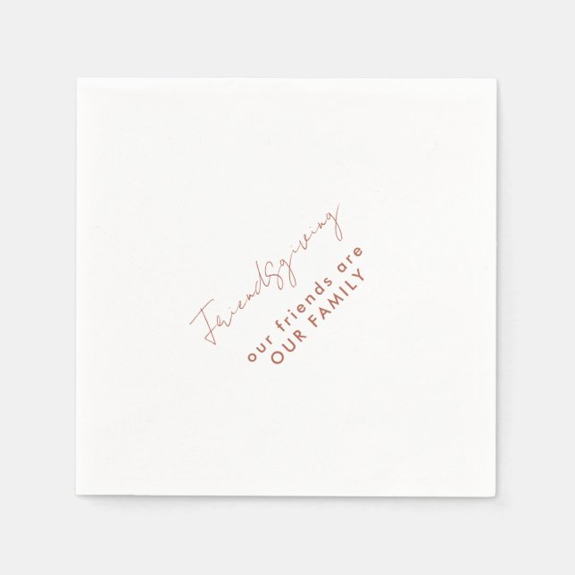 Serviette En Papier Nos amis sont nos amis de famille (Devant)