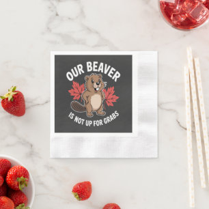 Serviette En Papier Notre castor n'est pas à saisir