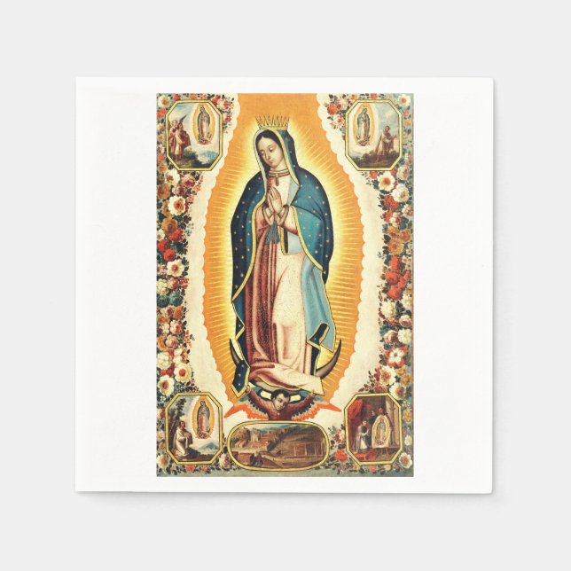 Serviette En Papier Notre-Dame de Guadalupe (Devant)
