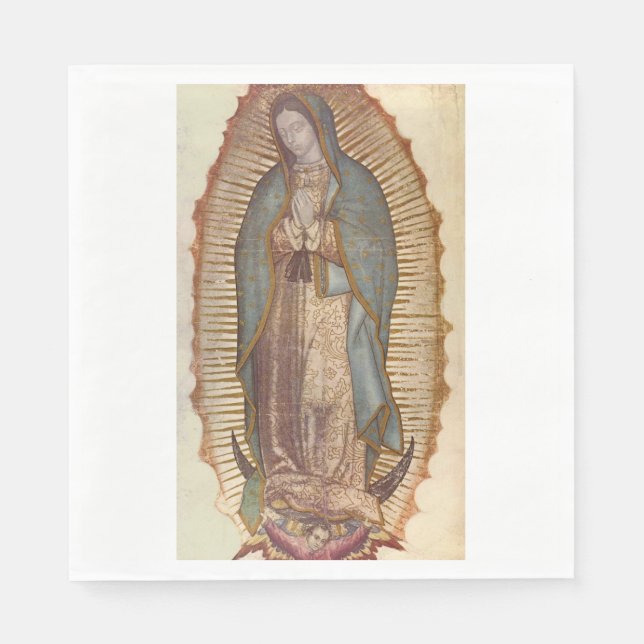 Serviette En Papier Notre-Dame de Guadalupe (Nuestra Señora) (Virgen) (Devant)
