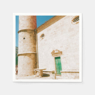 Serviette En Papier Notre-Dame-des-Rochers - Baie de Kotor - Monténégr