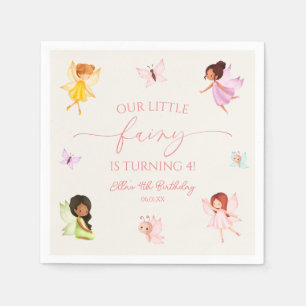 Serviette En Papier Notre Fée Fée Enchantée Fées Anniversaire